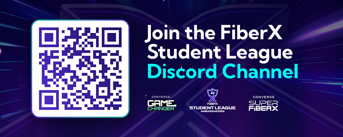 Scan the QR code to join the FiberX Student League Discord Channel